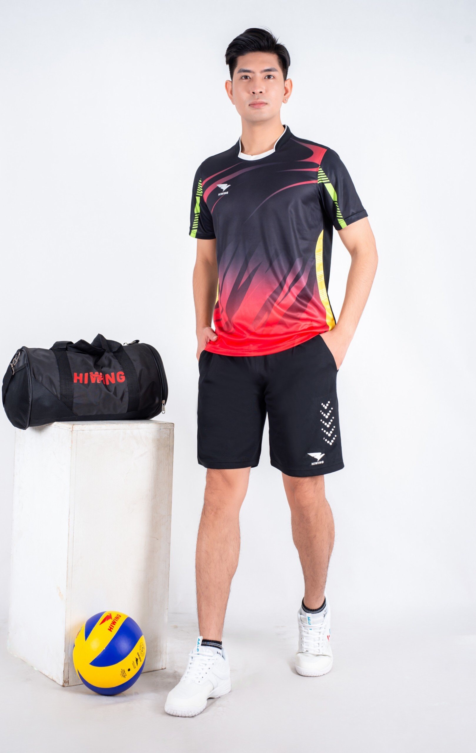 Áo bóng chuyền Nam Hiwing Super 1 màu Đen